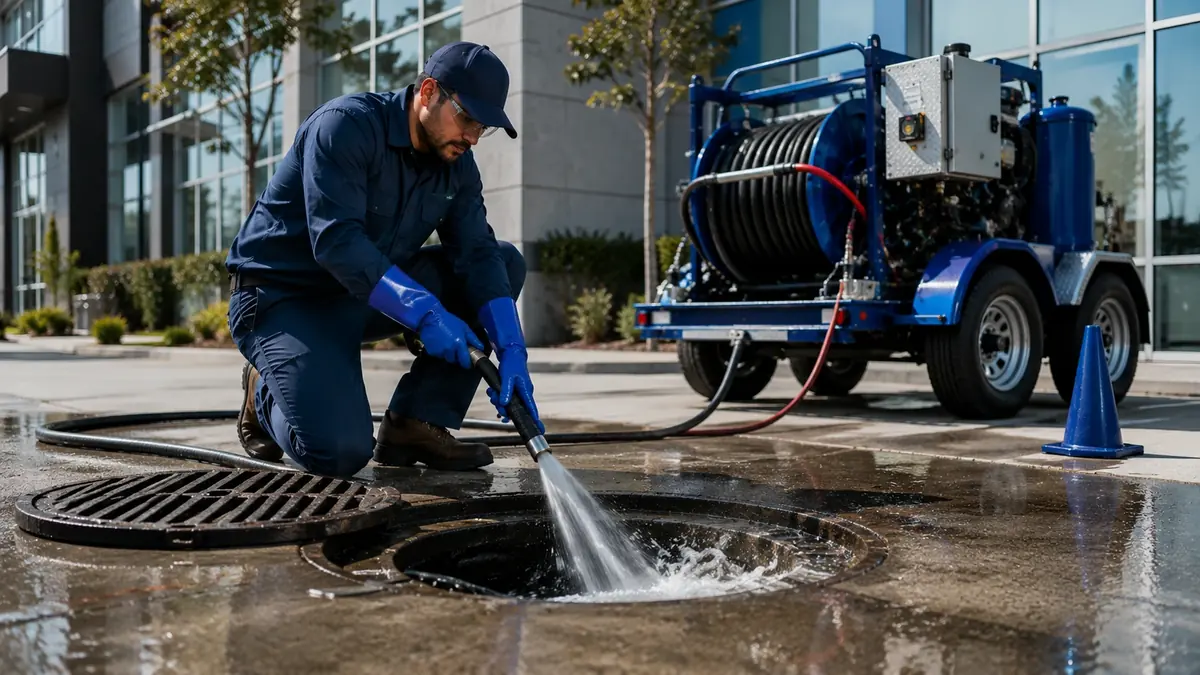Commercial Hydro Jet Drain Cleaning in Raymond