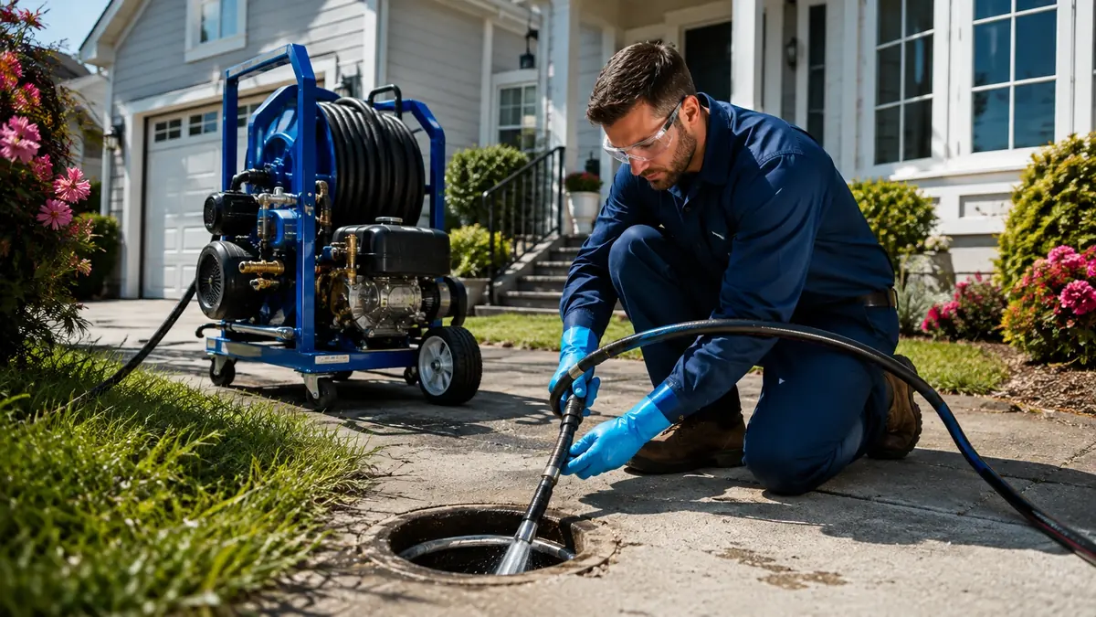 Residential Hydro Jet Drain Cleaning in Raymond