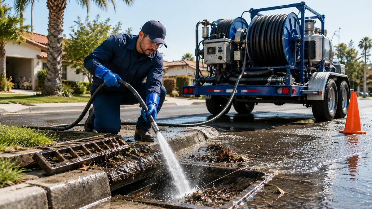 Storm Drain Hydro Jet Cleaning in Raymond